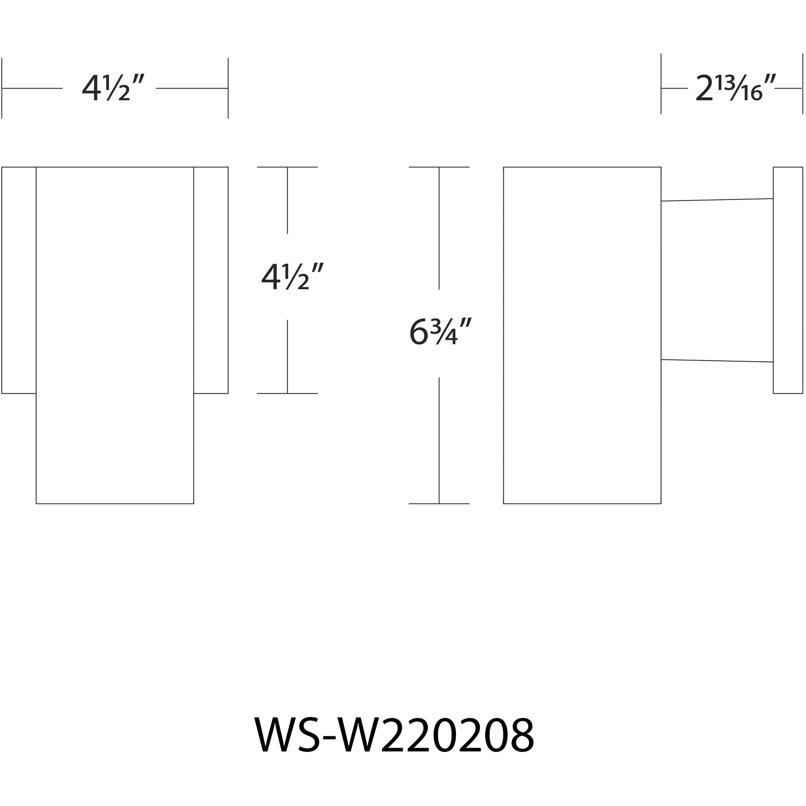 Cubix LED 6.75 inch White Outdoor Wall Lighting in 3000K, WAC Limited