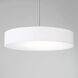 Manhattan LED 26 inch Brushed Nickel Pendant Ceiling Light, dweLED