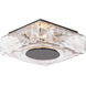 Cuboid 1 Light 10 inch Black Flush Mount Ceiling Light in 4000K