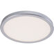Geos LED 10.25 inch Titanium Flush Mount Ceiling Light in 3000K, dweLED