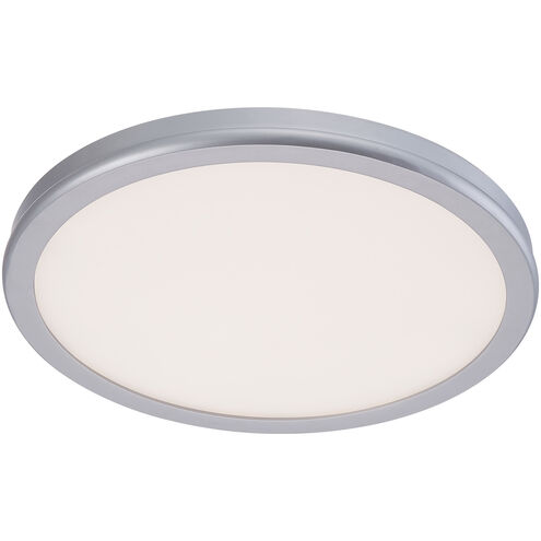 Geos LED 10.25 inch Titanium Flush Mount Ceiling Light in 3000K, dweLED