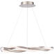 Escapade 1 Light 28 inch Brushed Nickel Pendant Ceiling Light, dweLED