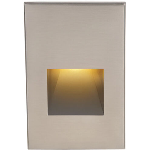 LEDme Step and Wall Lights 277 3.9 watt Brushed Nickel Step Light in Amber, LED, 41.62 inch