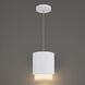 Cloak LED 6.75 inch White Pendant Ceiling Light in 3500K, dweLED