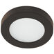 LED Button Light 24 LED 3 inch Dark Bronze Puck Light in 3000K