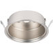 LED Button Light 2.63 inch Brushed Nickel Puck Light