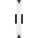Straitaway LED 24 inch Black Bath Vanity & Wall Light in 4000K, dweLED