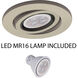 4 LOW Volt GY5.3 Brushed Nickel Recessed Lighting