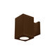 Cube Arch LED 5.5 inch Bronze Sconce Wall Light in Spot, 85, 3500K, Straight Up/Down