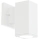 Cubix LED 6.75 inch White Outdoor Wall Lighting in 3000K, WAC Limited