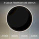 Dial LED 1.5 inch Black Chrome ADA Wall Sconce Wall Light in Black/Chrome, dweLED