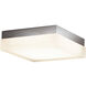 Dice LED 6 inch Brushed Nickel Flush Mount Ceiling Light, dweLED