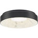 Crackle LED 14 inch Black Flush Mount Ceiling Light, dweLED