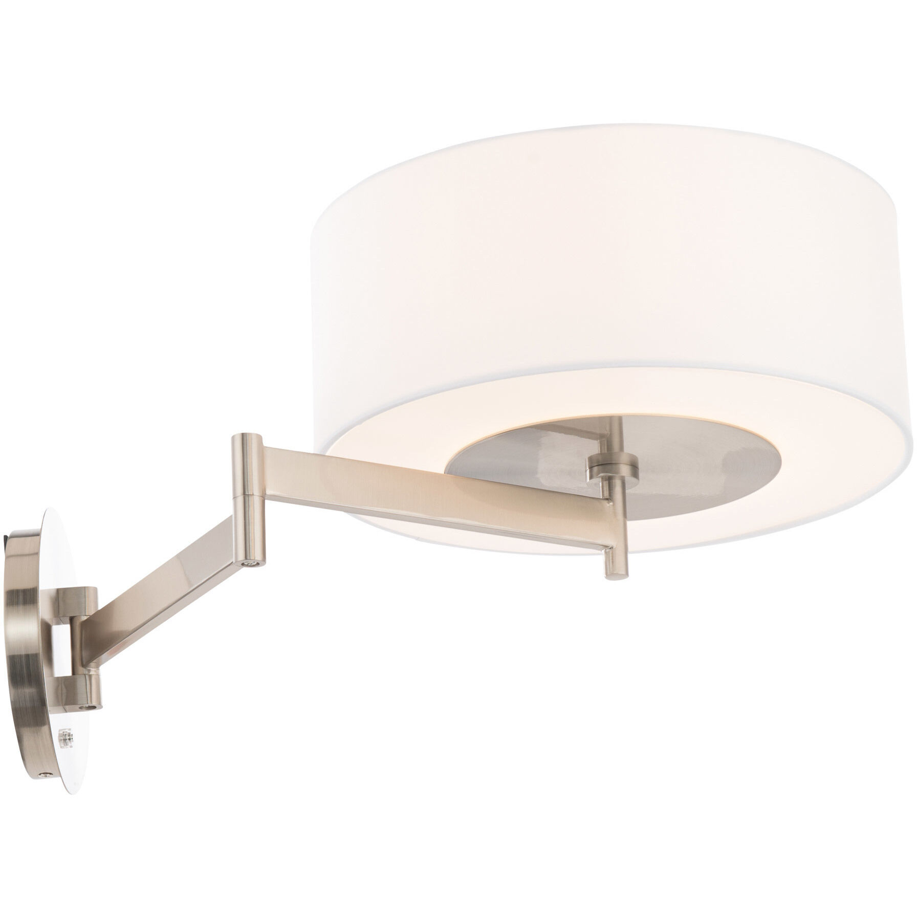 Chelsea Reading Light Wall Light in Brushed Nickel, dweLED