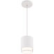 Cloak LED 4.63 inch White Pendant Ceiling Light in 2700K, dweLED