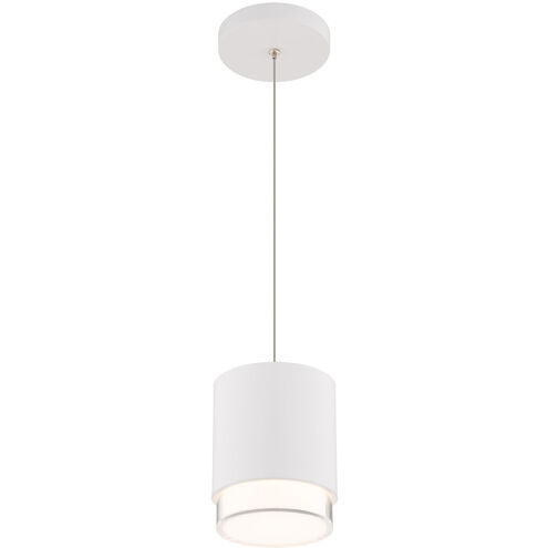 Cloak LED 4.63 inch White Pendant Ceiling Light in 2700K, dweLED