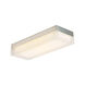Dice LED 14 inch Brushed Nickel Flush Mount Ceiling Light in 3000K, dweLED