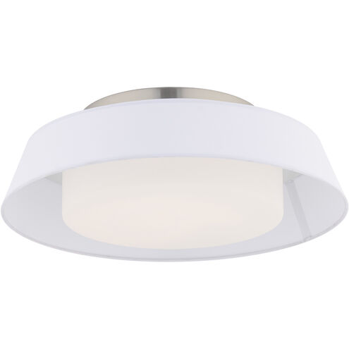 Chapeau 1 Light 6.25 inch White Flush Mount Ceiling Light in 2700K, dweLED