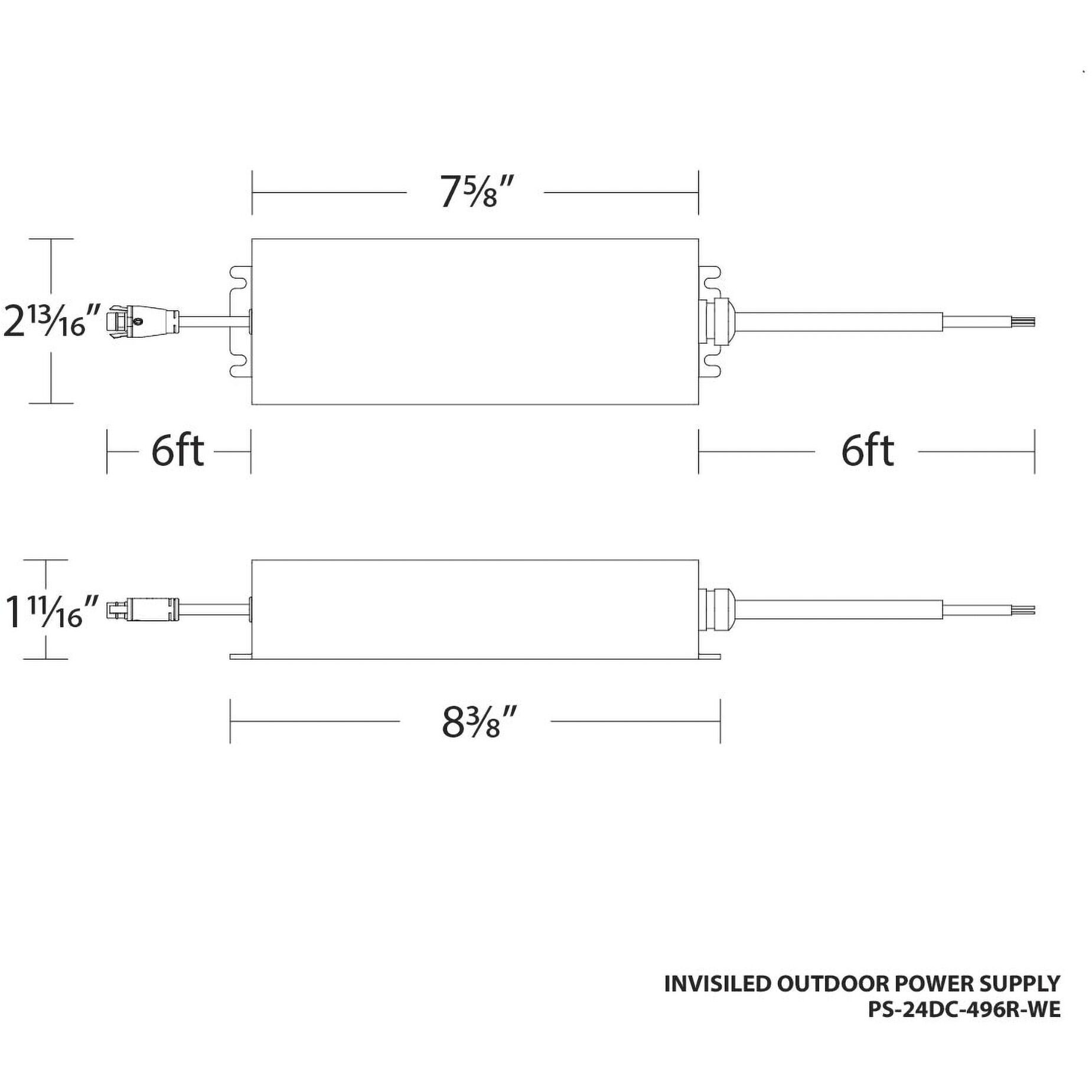 Tyler Outdoor LED Strip Lighting, Outdoor Strip Light Power Supply, WAC Lighting