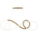Solo 1 Light 48 inch Aged Brass Linear Chandelier Ceiling Light
