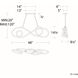 Solo 1 Light 48 inch Aged Brass Linear Chandelier Ceiling Light