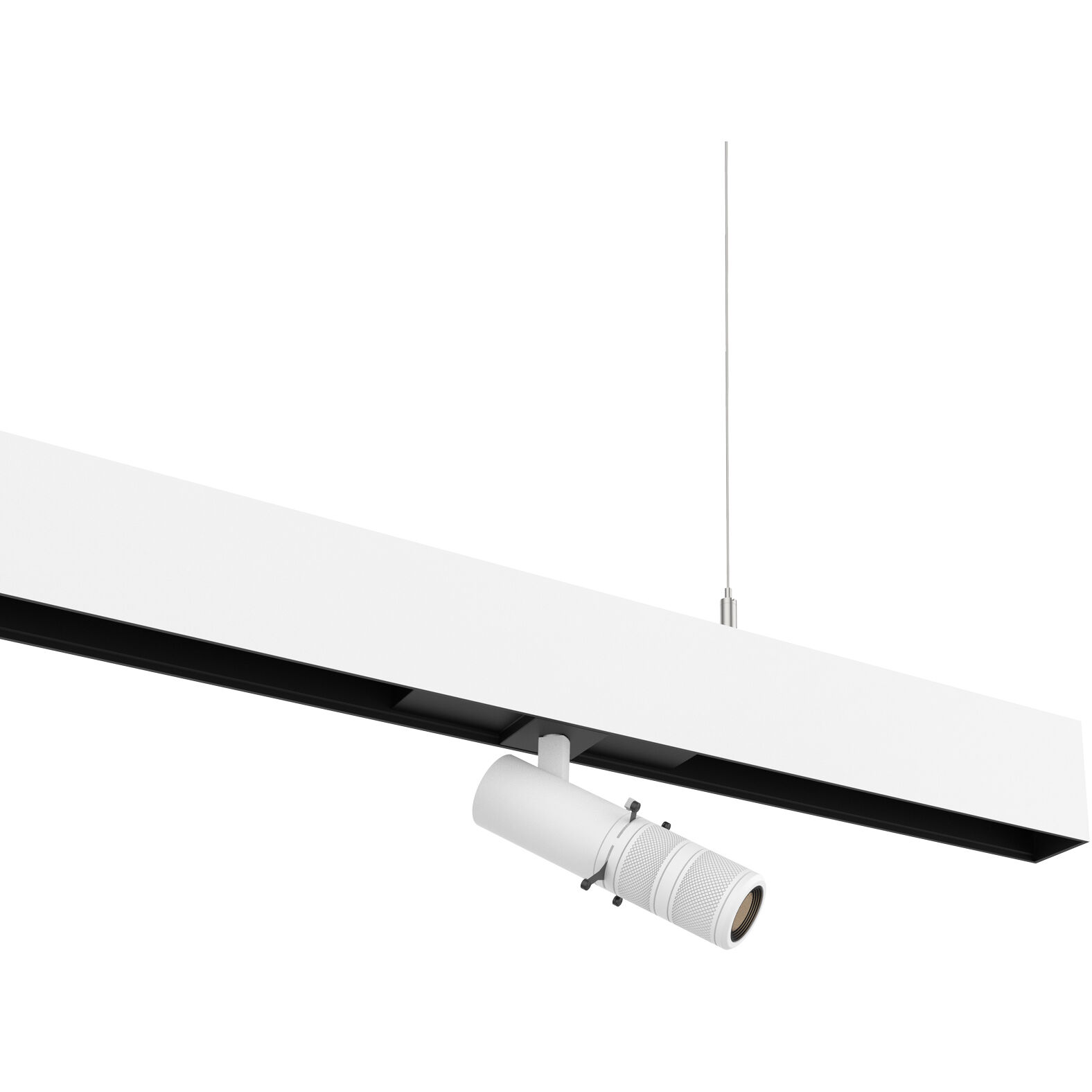 Ventrix 1 Light 48 White Track Fixtures Ceiling Light