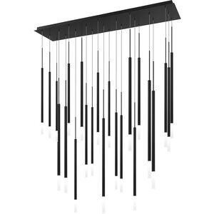Viggo LED 12 inch Black Multi-Light Pendant Ceiling Light, dweLED