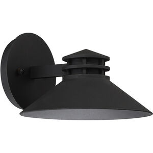 Sodor LED 5 inch Black Outdoor Wall Light, dweLED