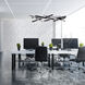 Parallax 8 Light 55 inch Black Linear Pendant Ceiling Light in 55in, dweLED