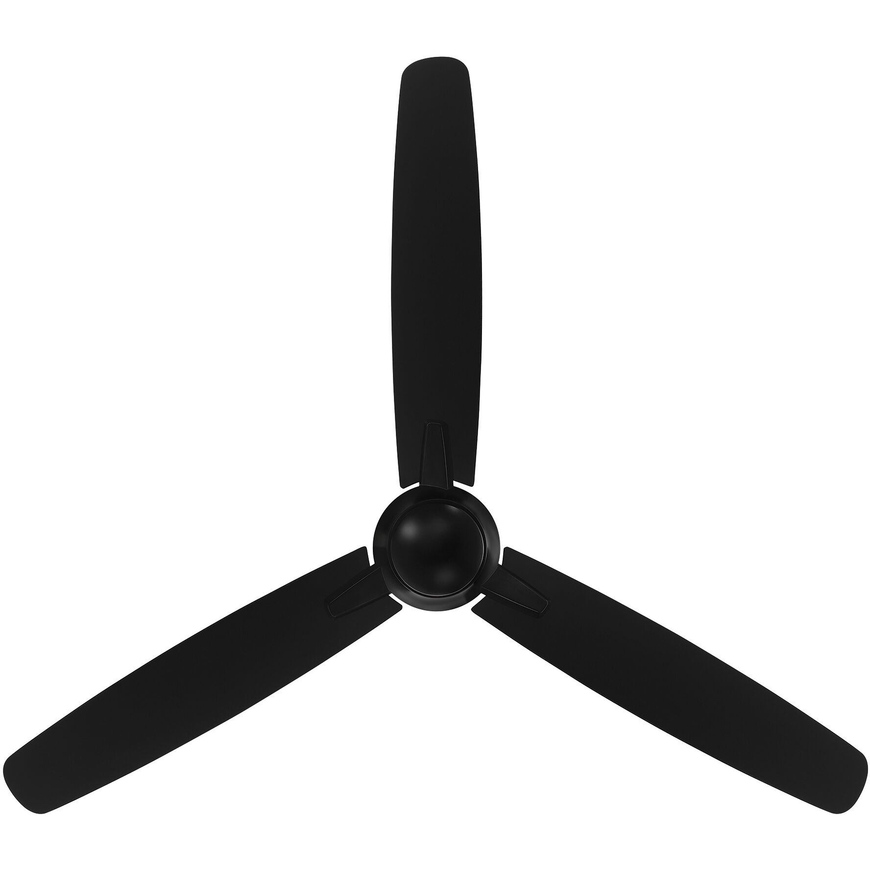 Blitzen 54 inch Matte Black Downrod Ceiling Fans, Smart Fan