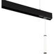 Ventrix 1 Light 48 Black Track Fixtures Ceiling Light