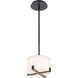 Laurel LED 8 inch Black Pendant Ceiling Light, dweLED