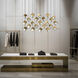 Ice Cube LED 9.88 inch Aged Brass Multi-Light Pendant Ceiling Light, dweLED