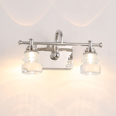 Rondelle LED 24 inch Polished Nickel Bath Vanity & Wall Light, dweLED