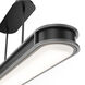 Longboard LED 48.13 inch Black Brushed Nickel Linear Pendant Ceiling Light, dweLED