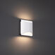Duet 2 Light 2.5 inch White ADA Wall Sconce Wall Light in 3000K, dweLED