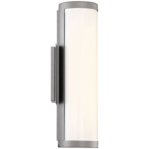Cylo LED 16 inch Titanium Outdoor Wall Light in 3000K, dweLED