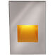 WAC Lighting Tyler 120 3.80 watt Stainless Steel Step and Wall Light in Amber, WAC Lighting WL-LED200-AM-SS - Open Box
