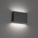 Tablet LED 5.5 inch Black Outdoor Wall Light