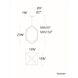 Geometrix LED 18.88 inch Black Pendant Ceiling Light, dweLED
