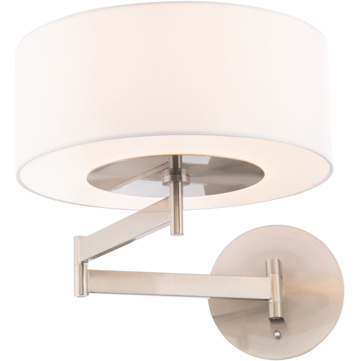 Chelsea Reading Light Wall Light in Brushed Nickel, dweLED