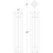 Chamber 120 12.5 watt Bronze Bollard Light in 3000K Warm White LED, WAC Landscape