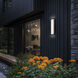 Wavelet LED 20 inch Black Outdoor Wall Light in 4000K, dweLED