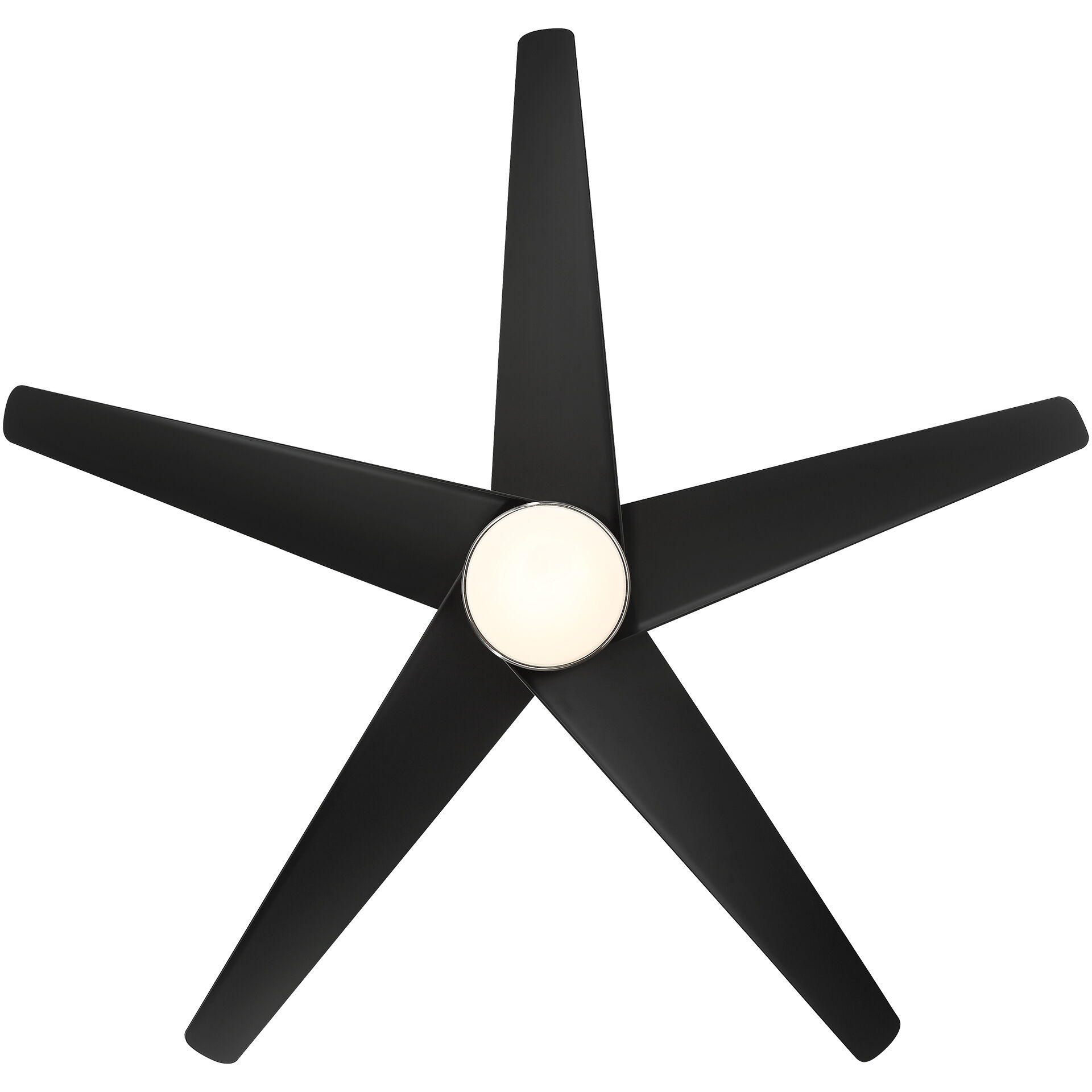 Viper 60 inch Brushed Nickel Matte Black with Matte Black Blades Downrod Ceiling Fans, Smart Fan