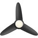 Loft 38 inch Matte Black Downrod Ceiling Fans, Smart Fan