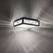 Hawthorne 4 Light 13 inch Black Flush Mount Ceiling Light, dweLED