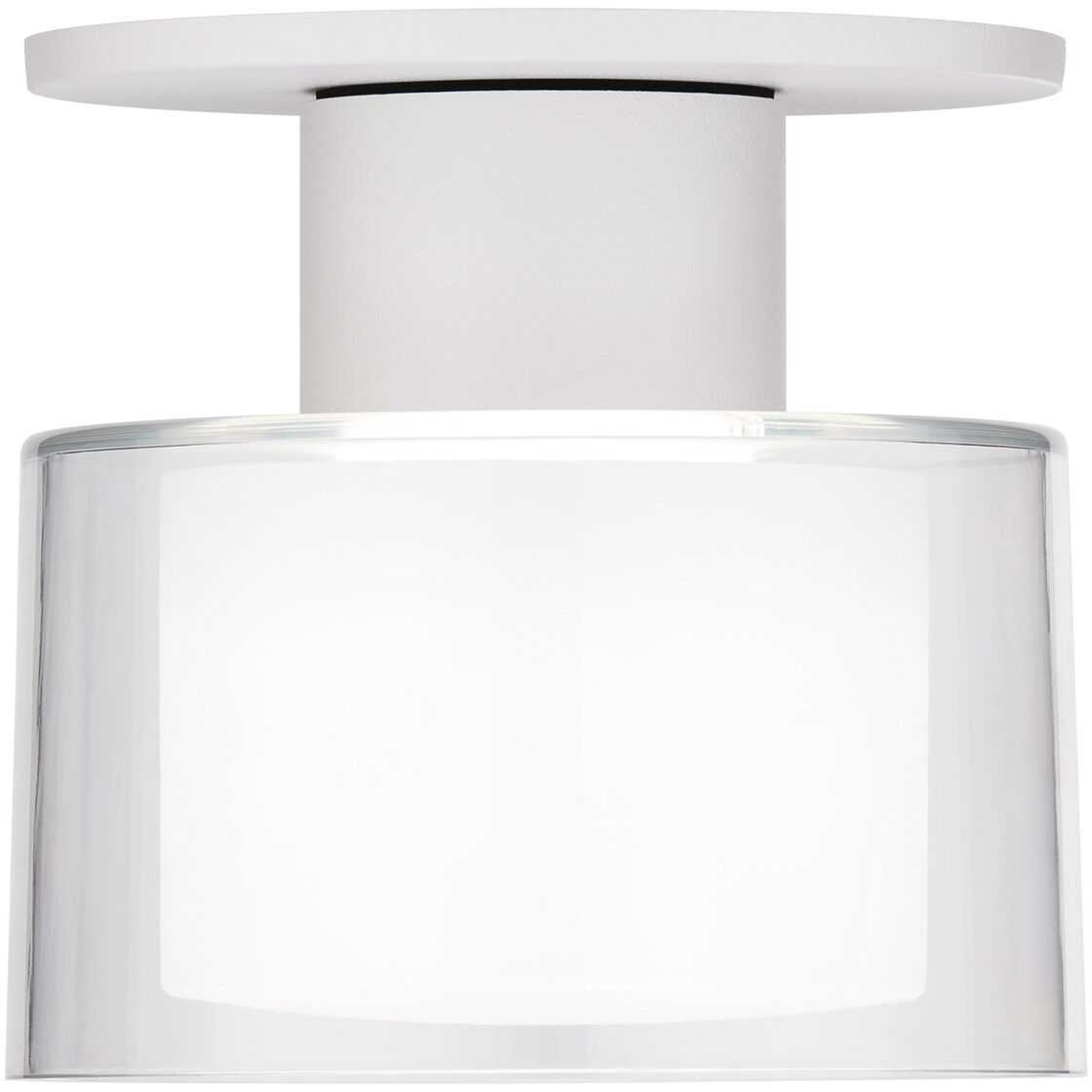 Twist-N-Lite LED 5 inch White Semi-Flush Mount Ceiling Light, WAC Limited