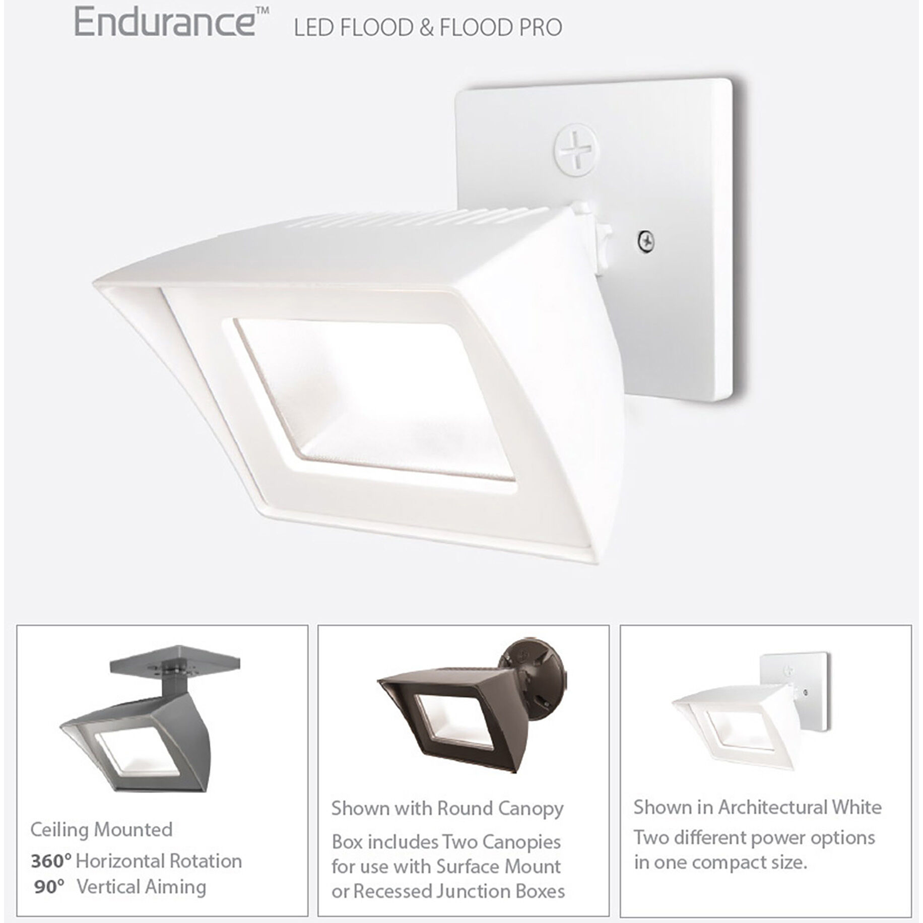 Endurance LED 4.75 inch Bronze Outdoor Wall Lighting in 5000K, WAC Limited
