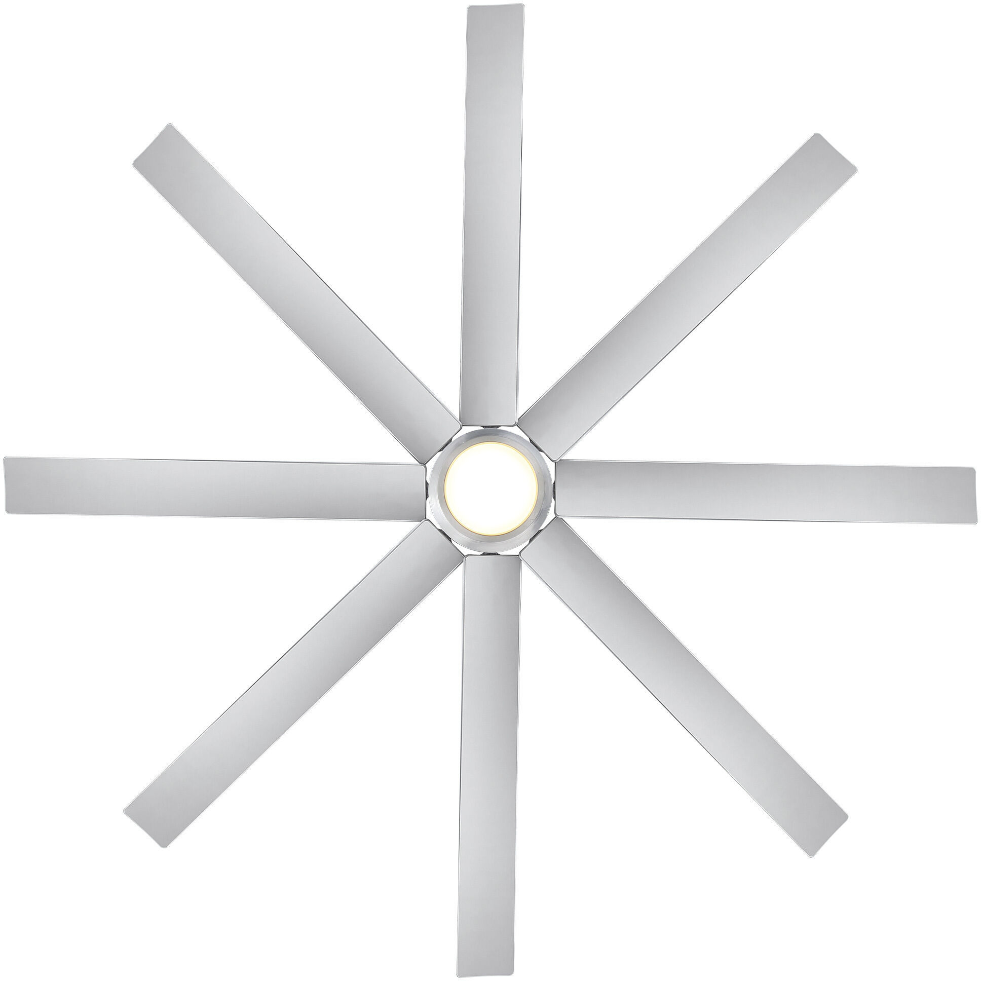 Mocha XL 66 inch Brushed Aluminum Downrod Ceiling Fans, Smart Fan
