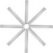 Mocha XL 66 inch Brushed Aluminum Downrod Ceiling Fans, Smart Fan